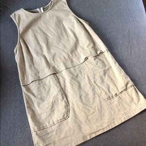 Topshop MOTO Khaki Dress